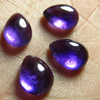 10x12 mm - 5 Pcs - Trully Gorgeous Quality Natural Purple Colour - AMETHYST - Tear Drop Shape Cabochon